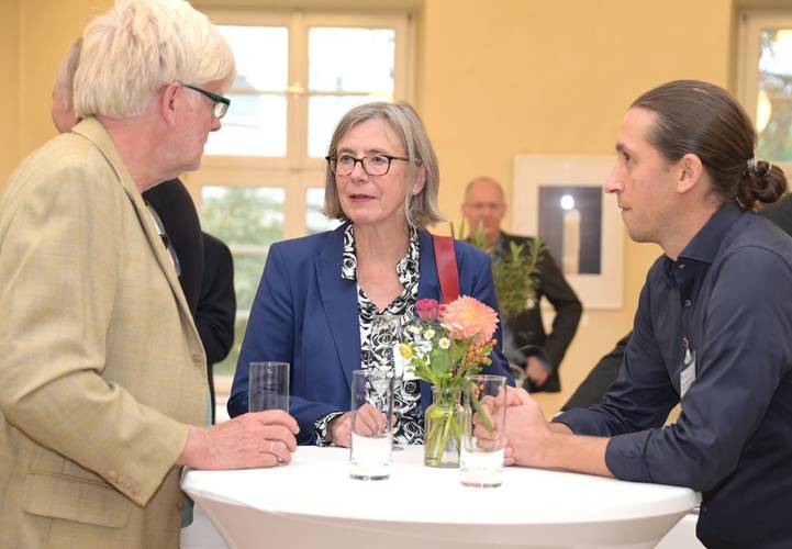 Dr. Martin Kares, Prälatin Heide Reinhard und Simon Maier-Gerber, Fundraiser der Evangelischen Kirche Karlsruhe
